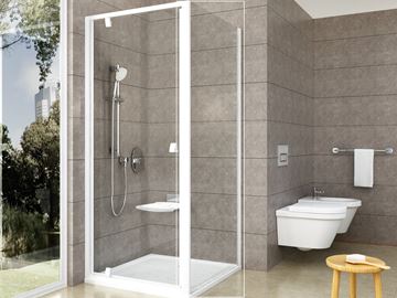 RAVAK PIVOT PPS 80 boční stěna 80x190 cm, bílá/čiré sklo 90G40100Z1 Obrázek - fotka