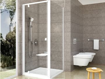 RAVAK PIVOT PPS 90 boční stěna 90x190 cm, bílá/čiré sklo 90G70100Z1 Obrázek - fotka