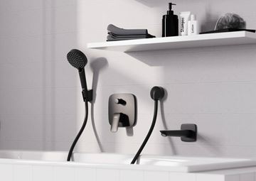 HANSGROHE PORTER S nástěnný držák ruční sprchy, matná černá 28331670 Obrázek - fotka