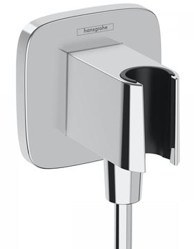 HANSGROHE FIXFIT Q držák ruční sprchy s připojením na vodu, chrom