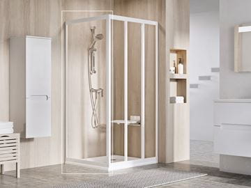 RAVAK SUPERNOVA APSS 80 boční stěna 80x198 cm, bílá/čiré sklo 940401R2Z1 Obrázek - fotka