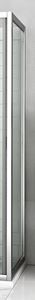 ROTH LEGA LINE LLB 800 boční stěna 100x190 cm, brillant/čiré sklo