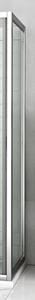 ROTH LEGA LINE LLB 900 boční stěna 90x190 cm, brillant/čiré sklo