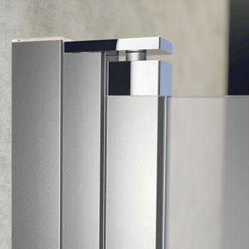 HÜPPE DESIGN PURE vanová zástěna 1000x1500 mm, levá, skládací, stříbrná lesklá/sklo čiré 8P2301.092.322 Obrázek - fotka