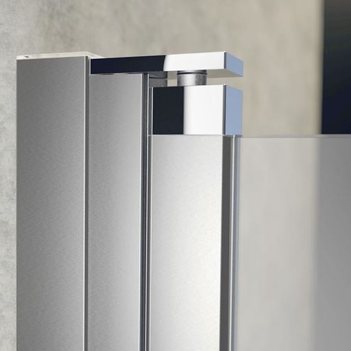 HÜPPE DESIGN PURE vanová zástěna 1000x1500 mm, pravá, skládací, stříbrná lesklá/sklo čiré 8P2401.092.322 Obrázek - fotka
