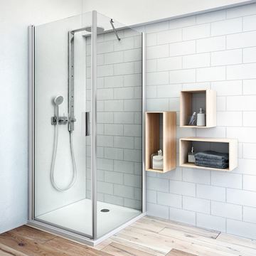 ROTH TOWER LINE TB 900 boční stěna 90x200 cm, brillant/čiré sklo 725-9000000-00-02 Obrázek - fotka