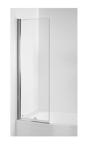 JIKA TIGO vanová zástěna 60x150 cm, lítací, lesklá stříbrná/čiré sklo H2562140026681 Obrázek - Hlavní obrázek
