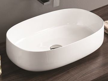 ARTCERAM COGNAC umyvadlová mísa 55 cm, bez přepadu, Saniglaze, lesklá bílá  COL003 01,34 Obrázek - fotka