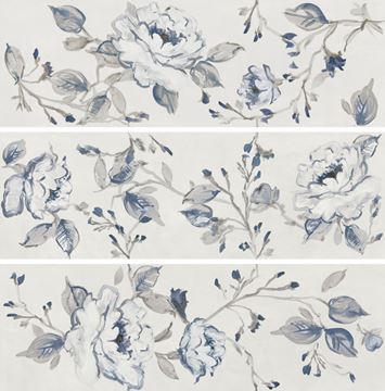 MARAZZI CHILL dekor 25x76 cm, mat-lesk, melody white