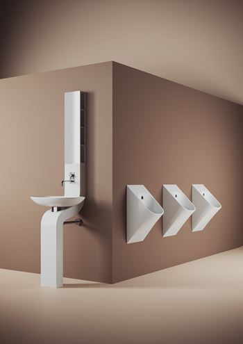 ARTCERAM LA FONTANA 2.0 pisoár, zadní přívod vody, Saniglaze, lesklá bílá  LFO002 01,34 Obrázek - fotka
