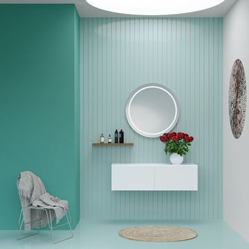 CONCEPT MODULAR deska pod umyvadlo 90x47,5x1,8 cm, lesklá bílá 809218 Obrázek - fotka