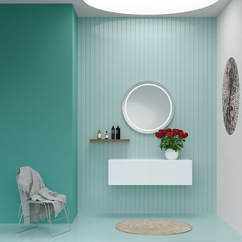 CONCEPT MODULAR deska pod umyvadlo 90x47,5x1,8 cm, lesklá bílá 809218 Obrázek - fotka