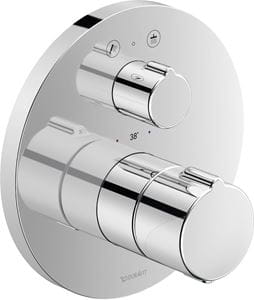 DURAVIT C.1 podomítková termostatická baterie, pro 2 spotřebiče, chrom