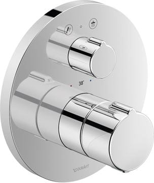 DURAVIT C.1 podomítková termostatická baterie, pro 2 spotřebiče, chrom
