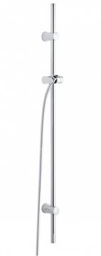 KLUDI A-QA V sprchová tyč 1100 mm s držákem ruční sprchy, hadice, chrom