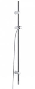 KLUDI A-QA V sprchová tyč 1100 mm s držákem ruční sprchy, hadice, chrom