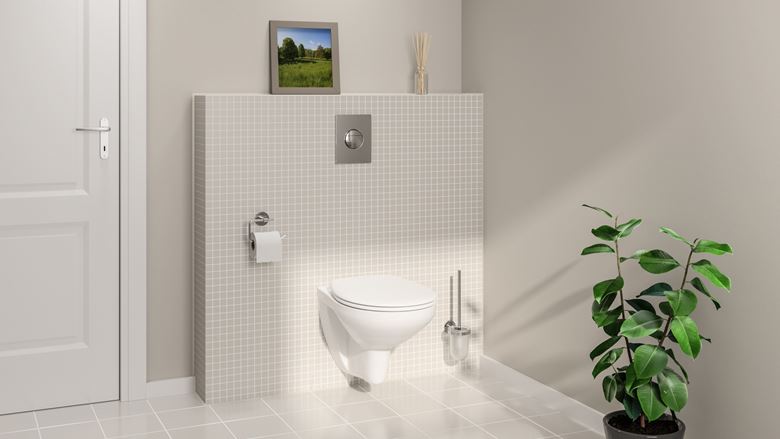 GROHE BAU CERAMIC závěsné WC se SoftClose sedátkem, Rimless splachování, alpská bílá 39351000 Obrázek - fotka