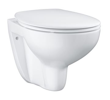 GROHE BAU CERAMIC závěsné WC se SoftClose sedátkem, Rimless splachování, alpská bílá
