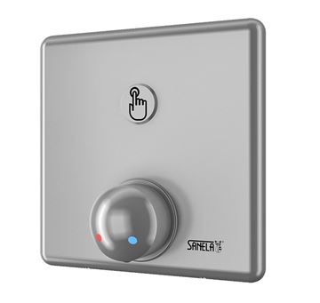 SANELA sprchová elektronická piezo baterie, pro mincovní a žetonové automaty, s tělesem, nerez
