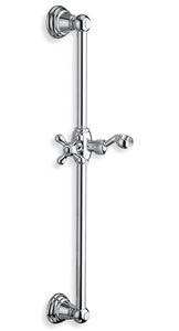 CRISTINA sprchová tyč 540 mm s držákem ruční sprchy, chrom