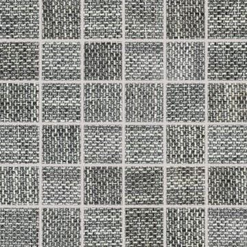 RAKO NEXT mozaika 30x30(5x5) cm, lepená na síti, mat reliéf, tmavě šedá