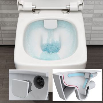 CONCEPT 100 METROPOLE závěsné WC, Rim-Ex splachování, alpská bílá 7672B003-0075 Obrázek - fotka
