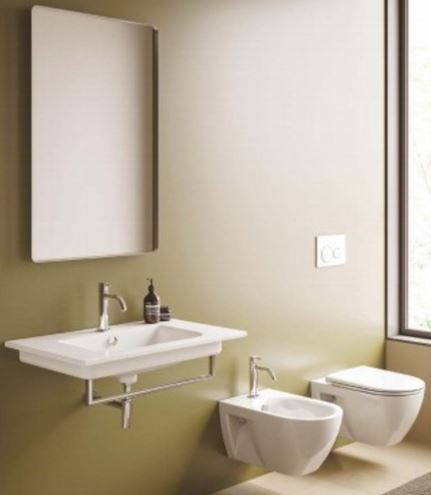 CONCEPT S závěsné WC, se SoftClose sedátkem, Newflush splachování, Cataglaze VSF54RECSET Obrázek - fotka