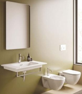 CONCEPT S závěsné WC, se SoftClose sedátkem, Newflush splachování, Cataglaze VSF54RECSET Obrázek - fotka