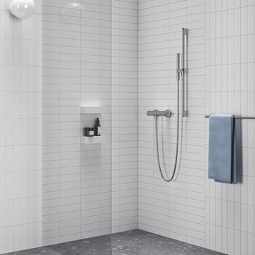 RAVAK 974.00 sprchová tyč 700 mm s držákem ruční sprchy, chrom X07P013 Obrázek - fotka