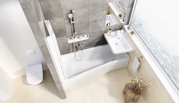 RAVAK 972.00 sprchová tyč 665 mm s držákem ruční sprchy, chrom X07P012 Obrázek - fotka