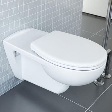 CONCEPT 100 bezbariérové závěsné WC, ploché splachování, alpská bílá 5811B003-0075 Obrázek - fotka