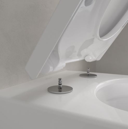 VILLEROY & BOCH VERITY EXCLUSIVE závěsné WC, se SoftClosing sedátkem, TwistFlush splachování, CeramicPlus, alpská bílá 4673TSR1 Obrázek - fotka