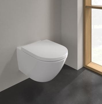 VILLEROY & BOCH VERITY EXCLUSIVE závěsné WC, se SoftClosing sedátkem, TwistFlush splachování, CeramicPlus, alpská bílá 4673TSR1 Obrázek - fotka