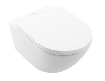 VILLEROY & BOCH VERITY EXCLUSIVE závěsné WC, se SoftClosing sedátkem, TwistFlush splachování, CeramicPlus, alpská bílá