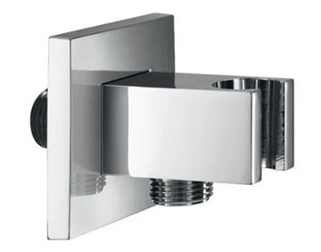 SANJET QUADRO držák ruční sprchy s připojením na vodu, chrom