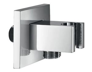 SANJET QUADRO držák ruční sprchy s připojením na vodu, chrom