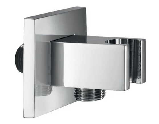 SANJET QUADRO držák ruční sprchy s připojením na vodu, chrom E095010 Obrázek - Hlavní obrázek