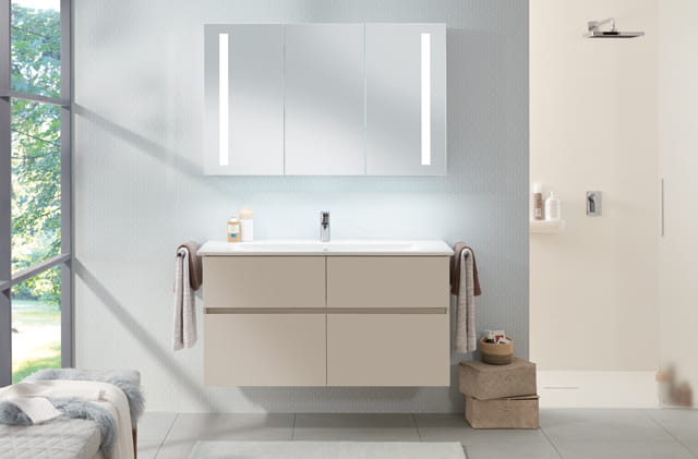 VILLEROY & BOCH VERITY EXCLUSIVE umyvadlo 130 cm, se 2 otvory pro baterie a přepadem, CeramicPlus, alpská bílá 5A30D4R1 Obrázek - fotka