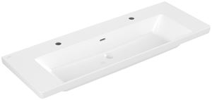 VILLEROY & BOCH VERITY EXCLUSIVE umyvadlo 130 cm, se 2 otvory pro baterie a přepadem, CeramicPlus, alpská bílá