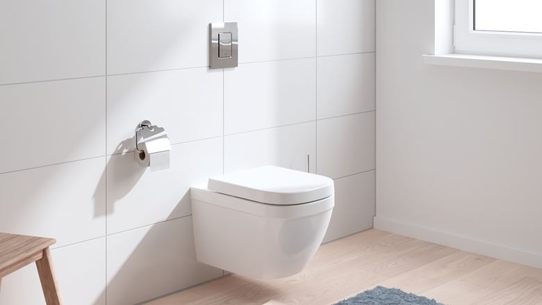 GROHE EURO CERAMIC závěsné WC se SoftClose sedátkem, Rimless, Triple Vortex splachování, alpská bílá 39693000 Obrázek - fotka