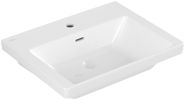 VILLEROY & BOCH VERITY EXCLUSIVE umyvadlo 60 cm, s otvorem pro baterii a přepadem, CeramicPlus, alpská bílá 5A3060R1 Obrázek - Hlavní obrázek