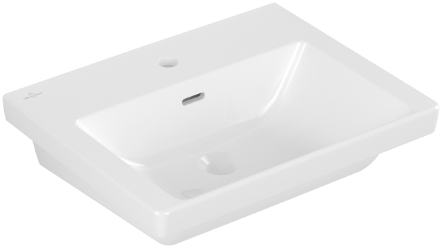 VILLEROY & BOCH VERITY EXCLUSIVE umyvadlo 55 cm, s otvorem pro baterii a přepadem, CeramicPlus, alpská bílá 5A3055R1 Obrázek - Hlavní obrázek