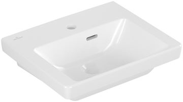 VILLEROY & BOCH VERITY EXCLUSIVE umývátko 45 cm, s otvorem pro baterii a přepadem, CeramicPlus, alpská bílá