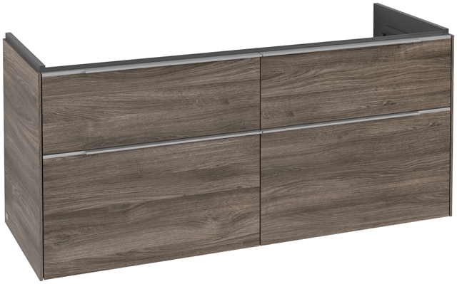 VILLEROY & BOCH VERITY EXCLUSIVE skříňka pod dvojumyvadlo 127,2x47,8x57,6 cm, 4 zásuvky, Stone Oak C25700RK Obrázek - Hlavní obrázek