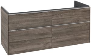 VILLEROY & BOCH VERITY EXCLUSIVE skříňka pod dvojumyvadlo 127,2x47,8x57,6 cm, 4 zásuvky, Stone Oak
