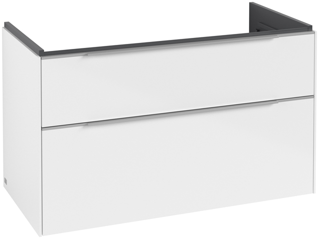 VILLEROY & BOCH VERITY EXCLUSIVE skříňka pod umyvadlo 97,3x47,8x57,6 cm, 2 zásuvky, Brilliant White C25900VE Obrázek - Hlavní obrázek