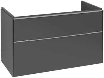 VILLEROY & BOCH VERITY EXCLUSIVE skříňka pod umyvadlo 97,3x47,8x57,6 cm, 2 zásuvky, Graphite