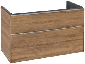 VILLEROY & BOCH VERITY EXCLUSIVE skříňka pod umyvadlo 97,3x47,8x57,6 cm, 2 zásuvky, Kansas Oak