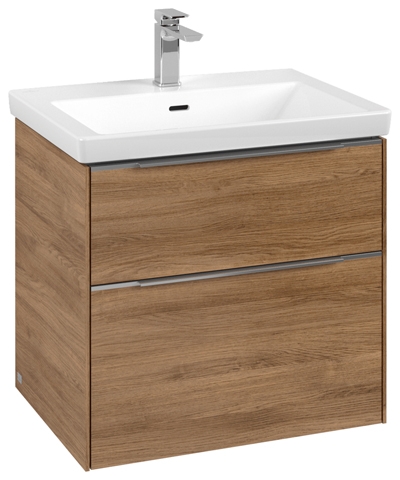 VILLEROY & BOCH VERITY EXCLUSIVE skříňka pod umyvadlo 97,3x47,8x57,6 cm, 2 zásuvky, Kansas Oak C25900RH Obrázek - fotka