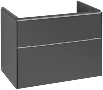 VILLEROY & BOCH VERITY EXCLUSIVE skříňka pod umyvadlo 77,2x47,8x57,6 cm, 2 zásuvky, Graphite